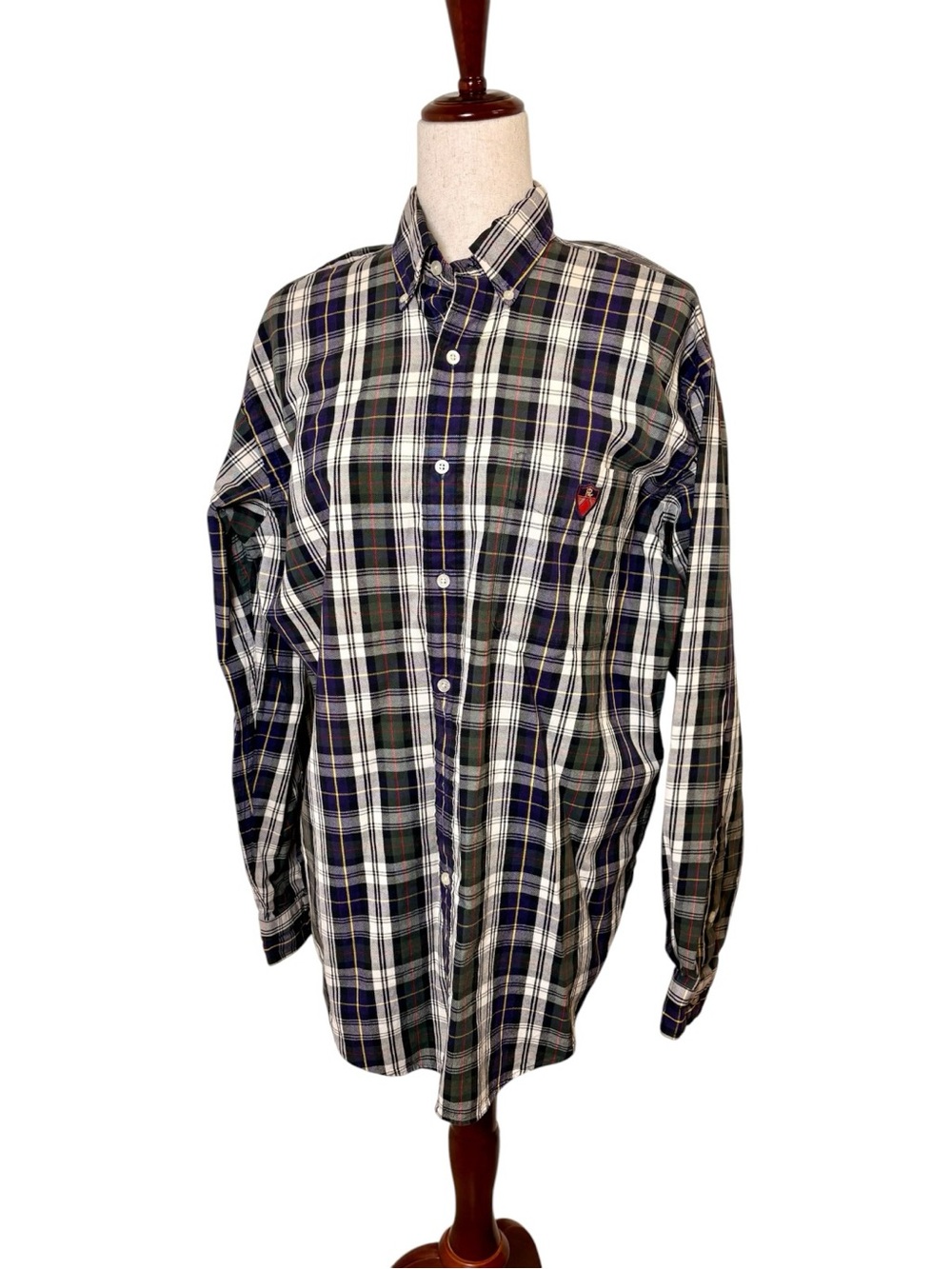 Ralph Lauren Golf Tilden Plaid Button Down Shirt Preppy Academia Medium